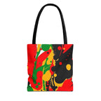 Green, Red Yellow Paint Splatter Tote Bag