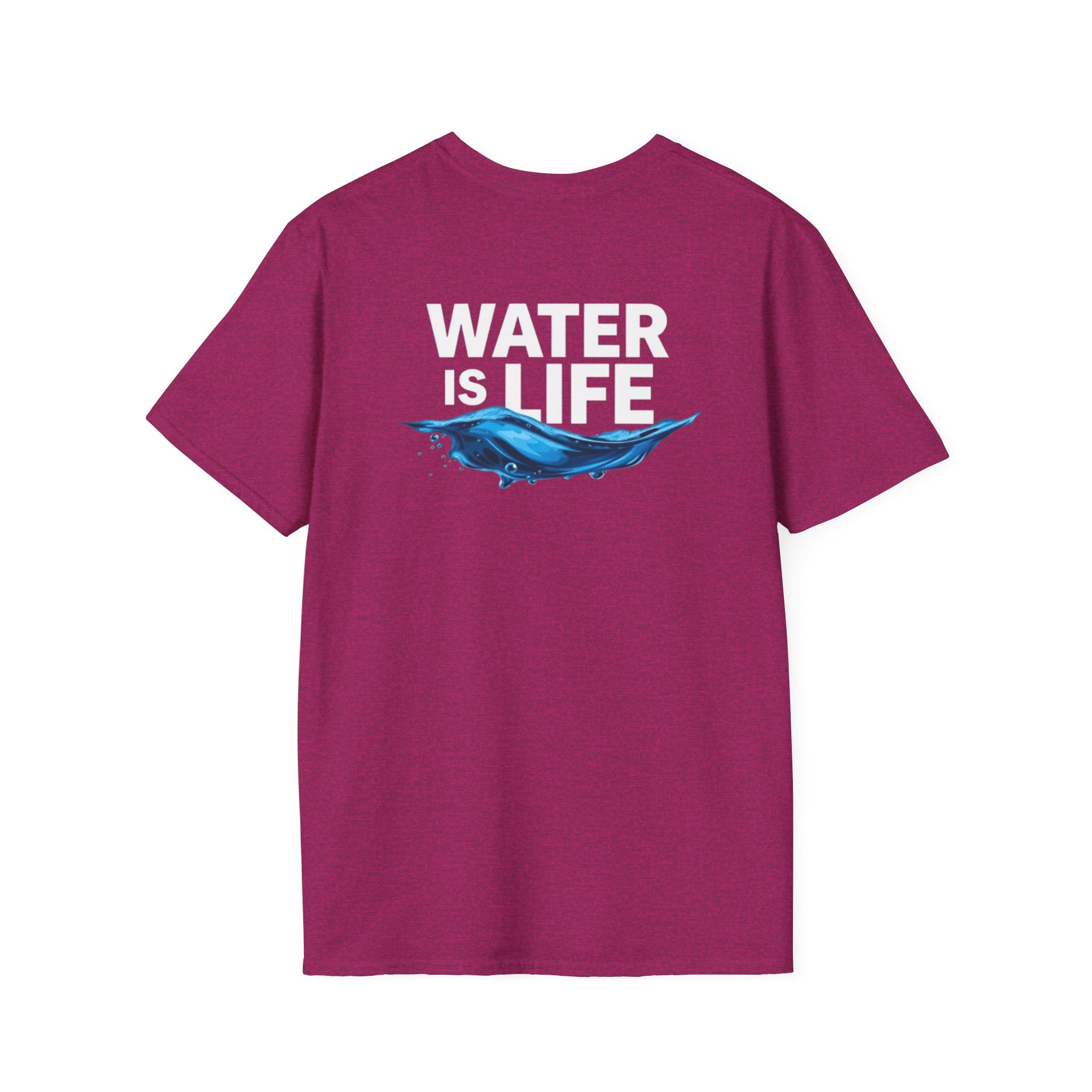Water is Life Unisex T-Shirt | Eco-Friendly Tee for Environmentalists, Beach Lovers, Awareness Campaigns, Gifting