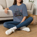 Juneteenth T-Shirt - "Happy Juneteenth" Fireworks Celebration Tee