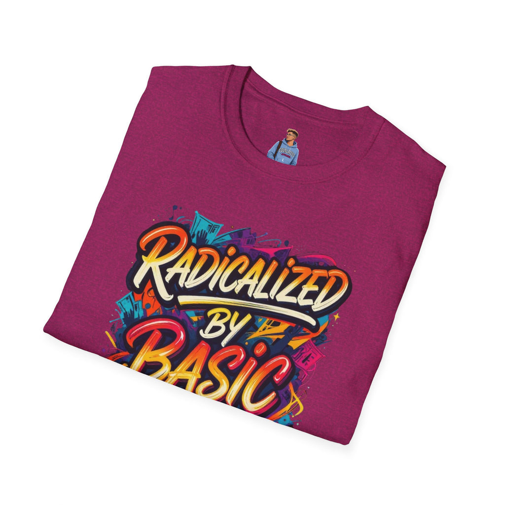Radicalized by Basic Decency T-Shirt Colorful Graffiti Typography