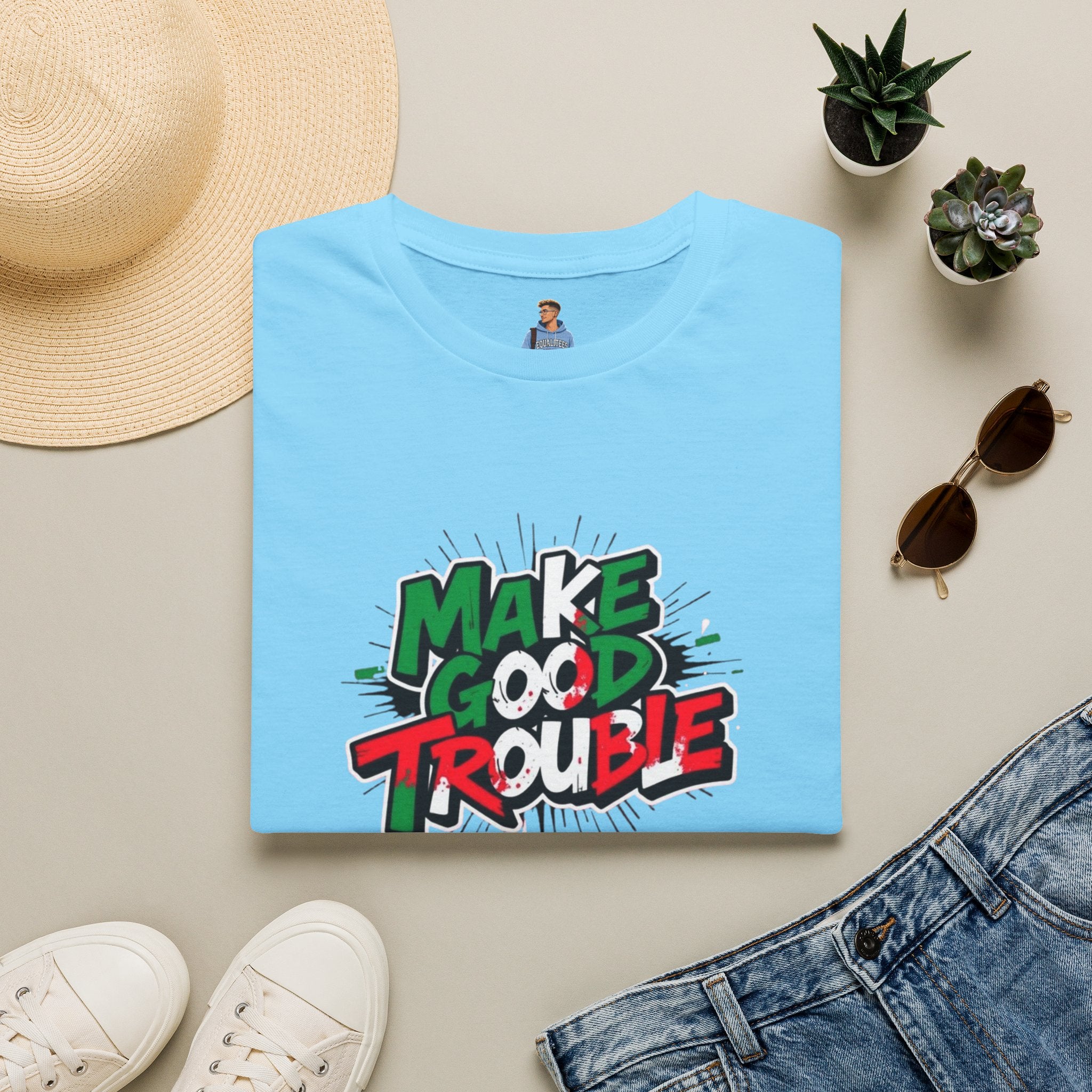 Make Good Trouble T-shirt  Fun Graphic Tee for Activists & Trendsetters