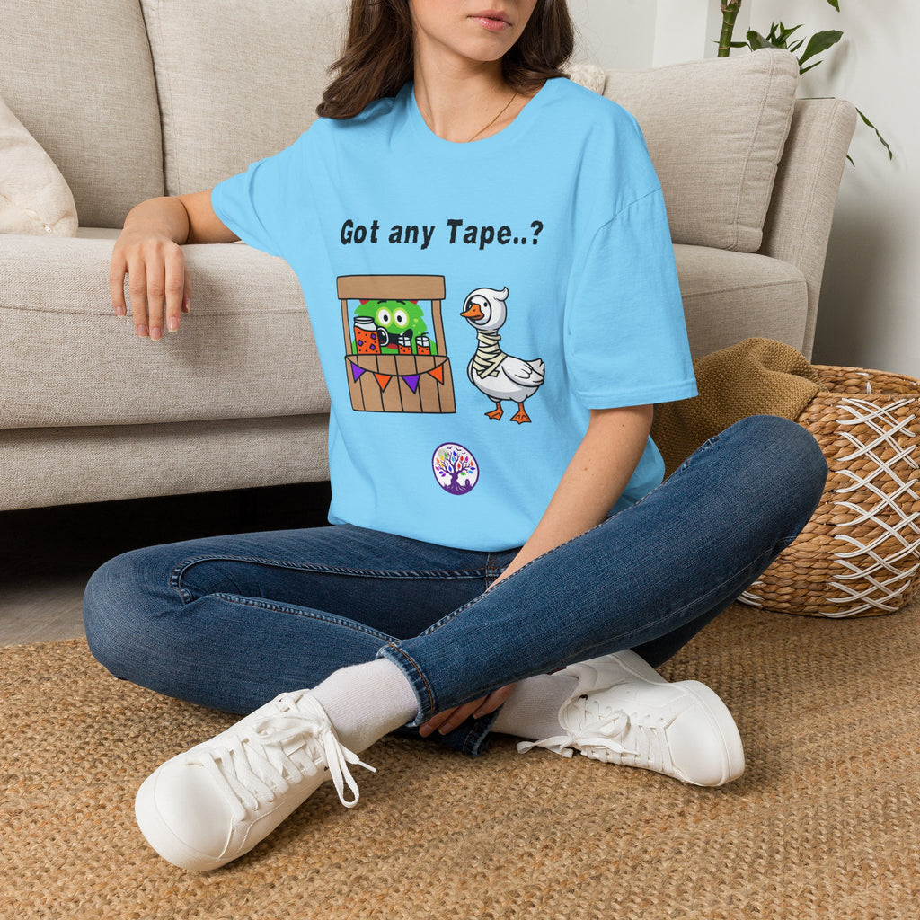 Got any Tape..? Funny Goose & Frog Market T-Shirt — Cute Animal Humor Tee