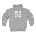 Trans Lives Matter Zip-Up Hoodie - Cozy Outdoor Style