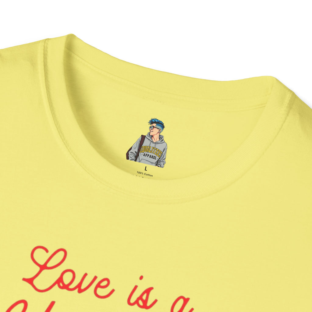 Unisex Softstyle T-Shirt - Love is a Universal Language Tee for Positive Vibes