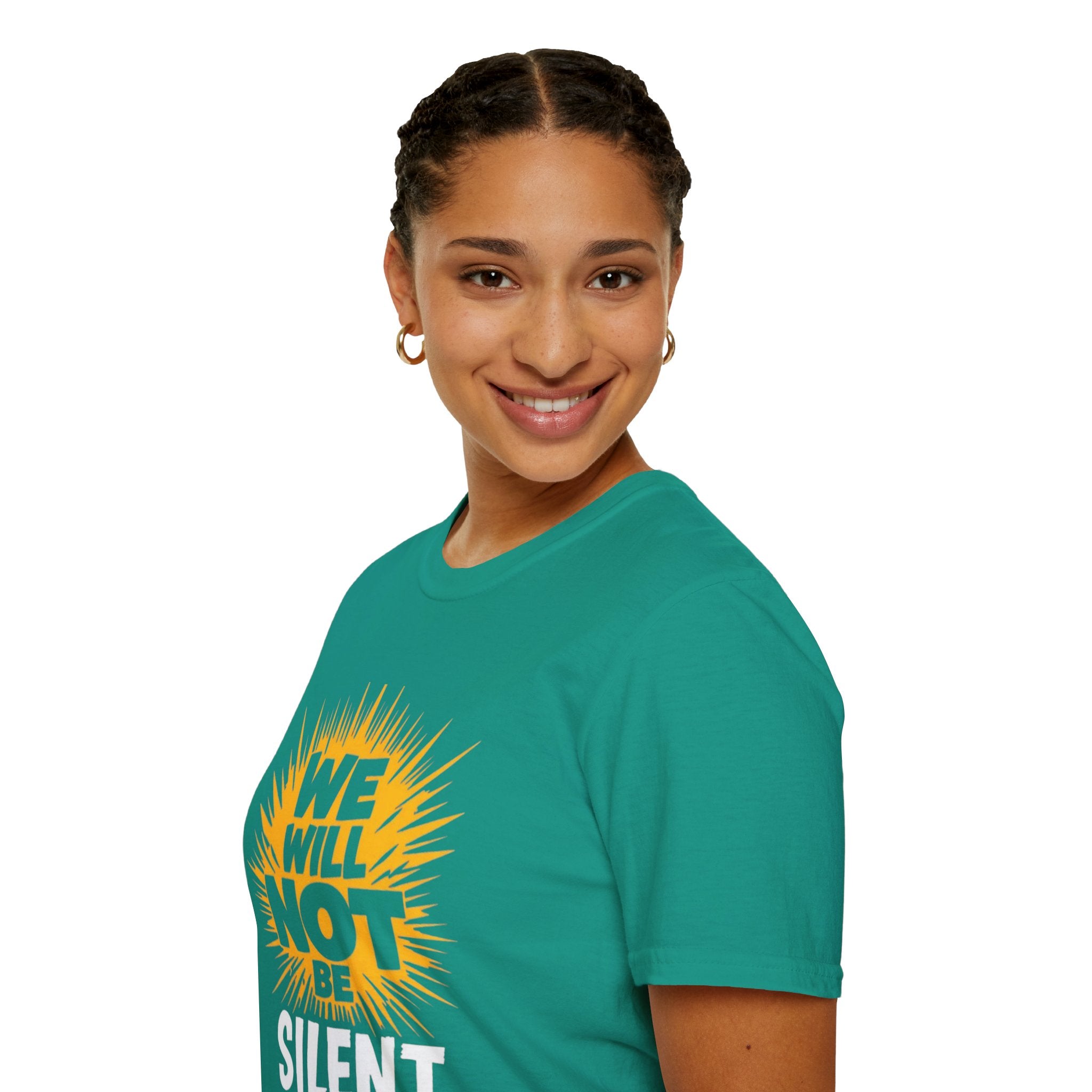 Empowerment Graphic Tee - We Will Not Be Silent | Unisex Softstyle T-Shirt
