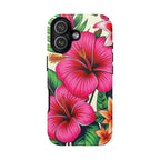 Tropical Hibiscus Phone Case for iPhone — Floral Tough Protective Cover