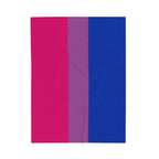 Bisexual Flag - Comfortable Velveteen Plush Blanket