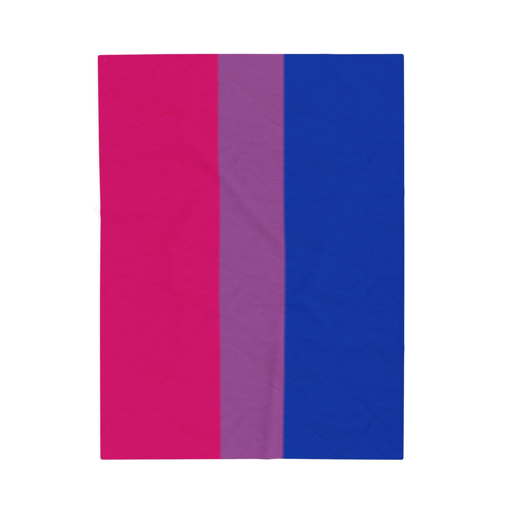 Bisexual Flag - Comfortable Velveteen Plush Blanket