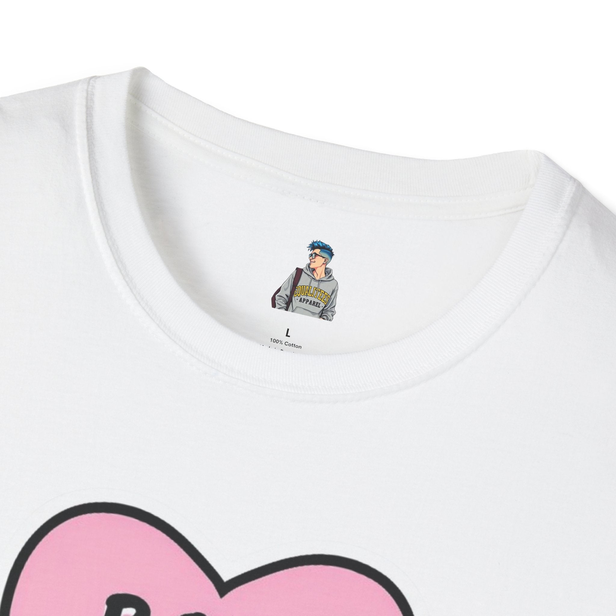 Unisex Softstyle T-Shirt - 'Boss Bitch' Heart Design - Funny Statement Tee