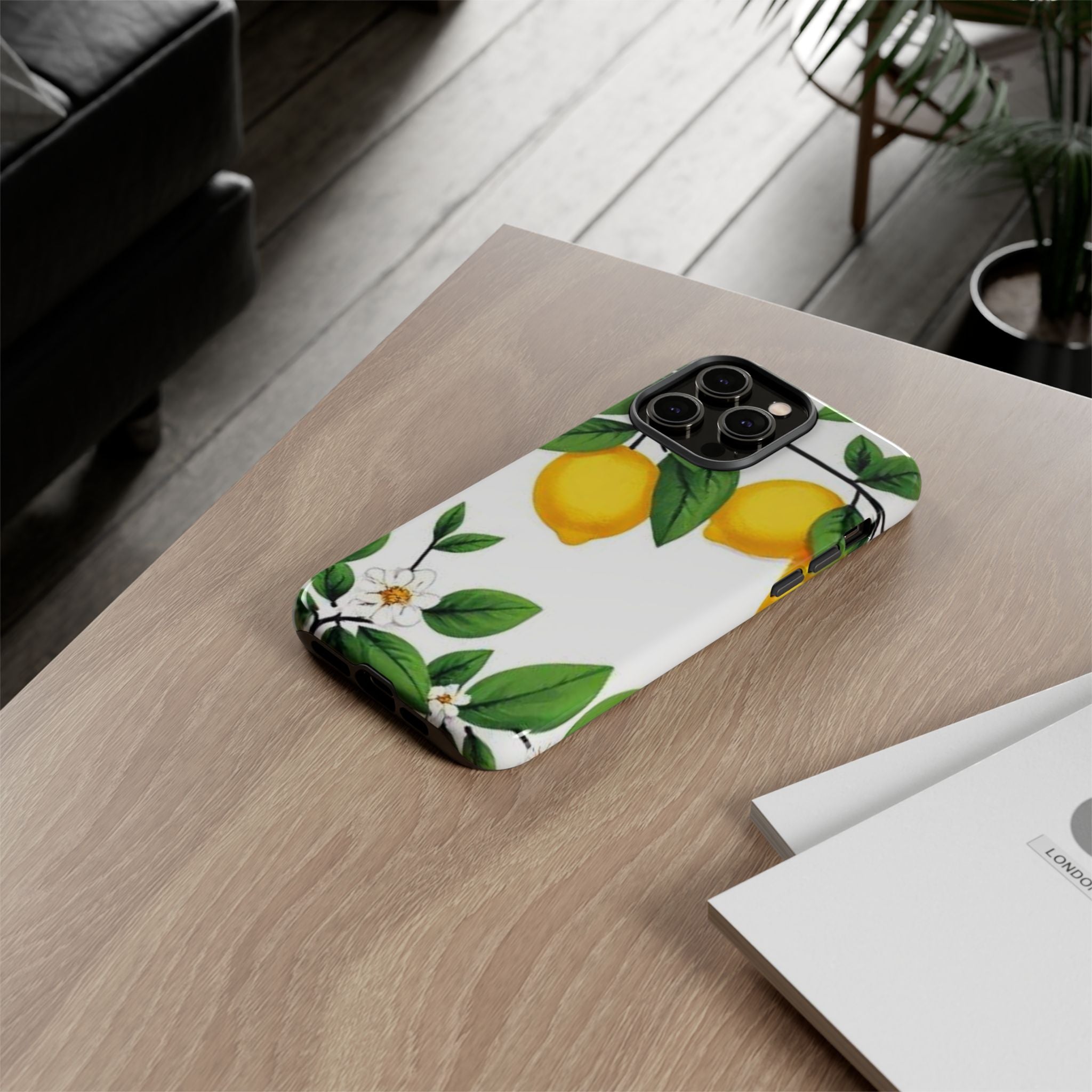 Lemon Blossom Tough Phone Case for iPhone
