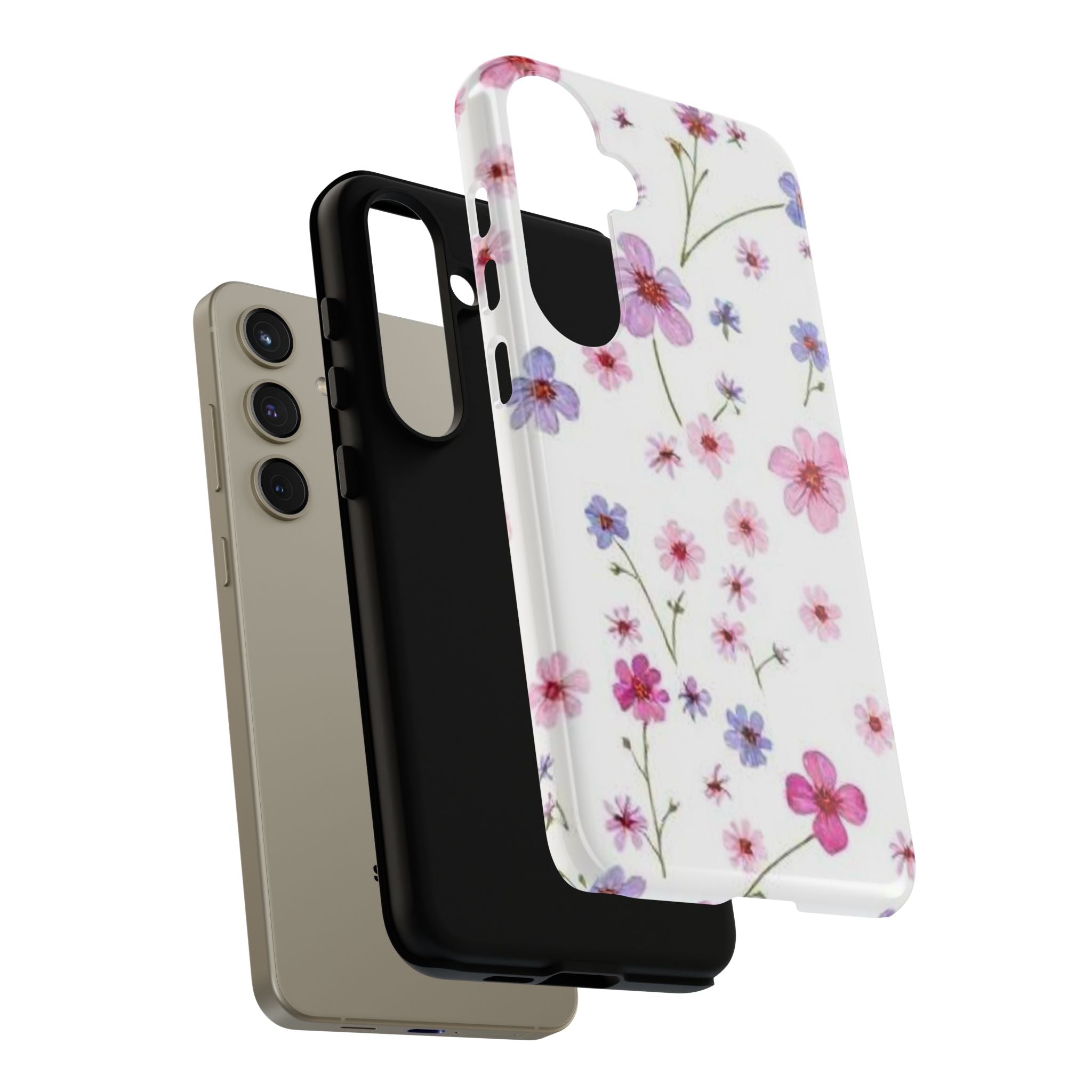 Pink Wildflower Tough Case for Android