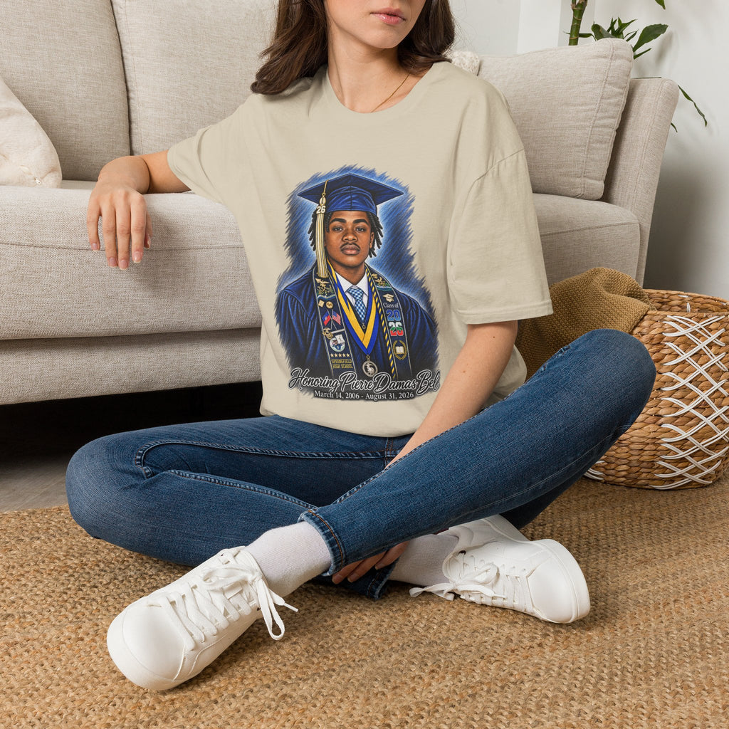 Portrait Front and Back - In Memory of Pierre Damas Bel T-Shirt