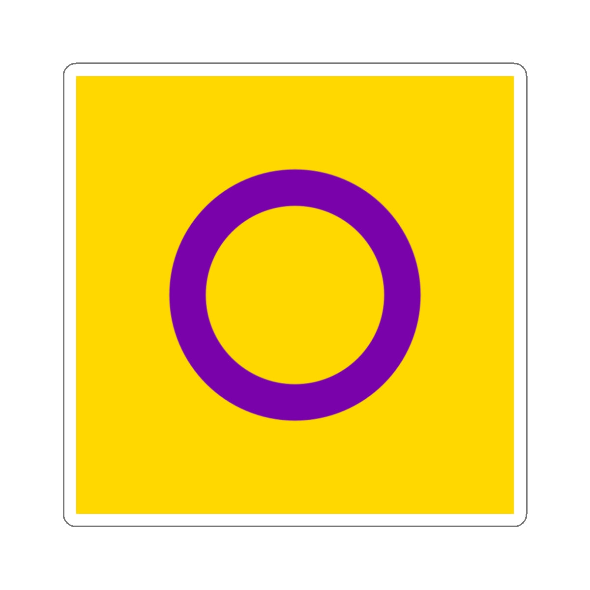 Die-Cut Stickers - Intersex Pride