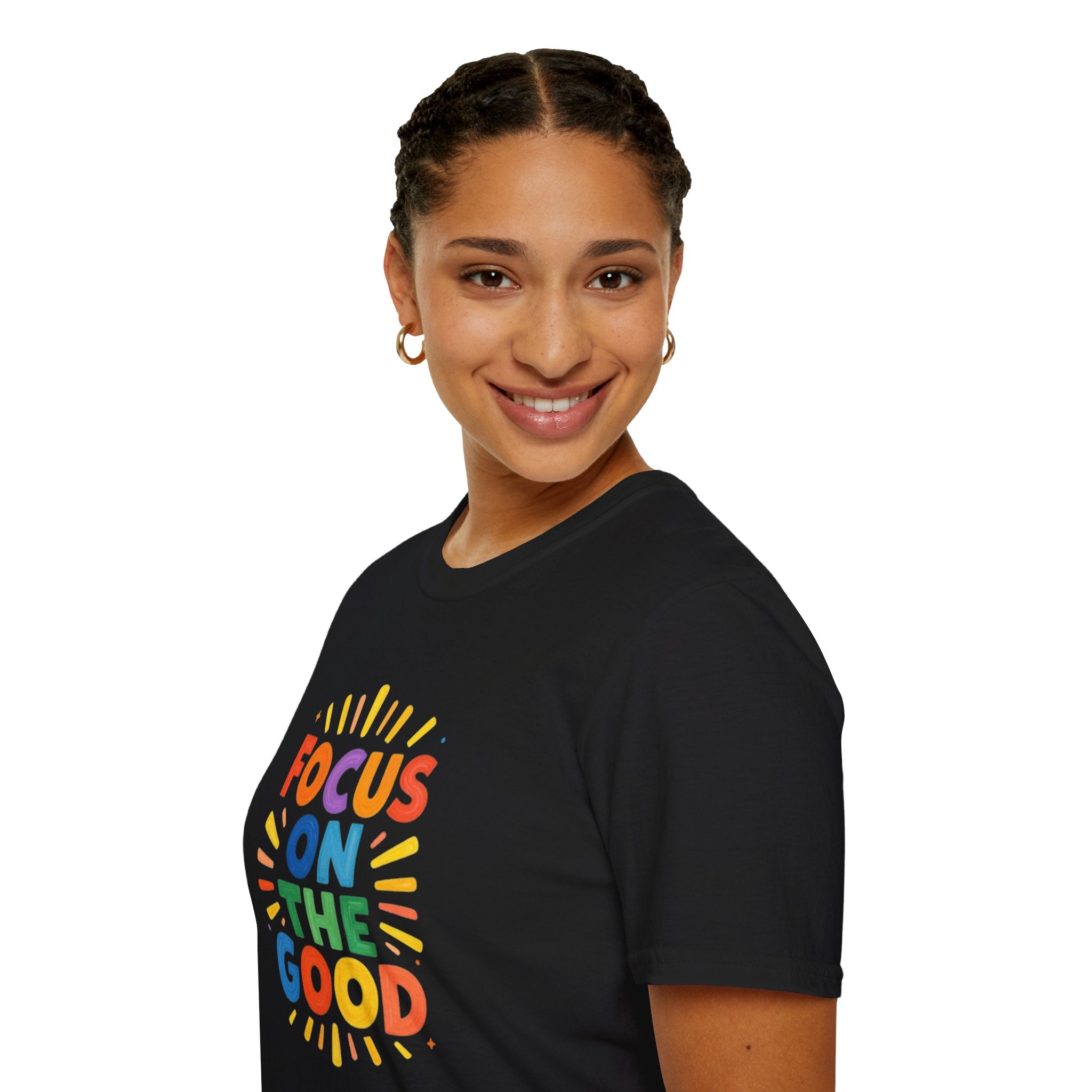 Focus On The Good T-Shirt — Positive Message Graphic Tee