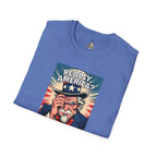 Uncle Sam in disbelief Really, America? Unisex softstyle T-Shirt