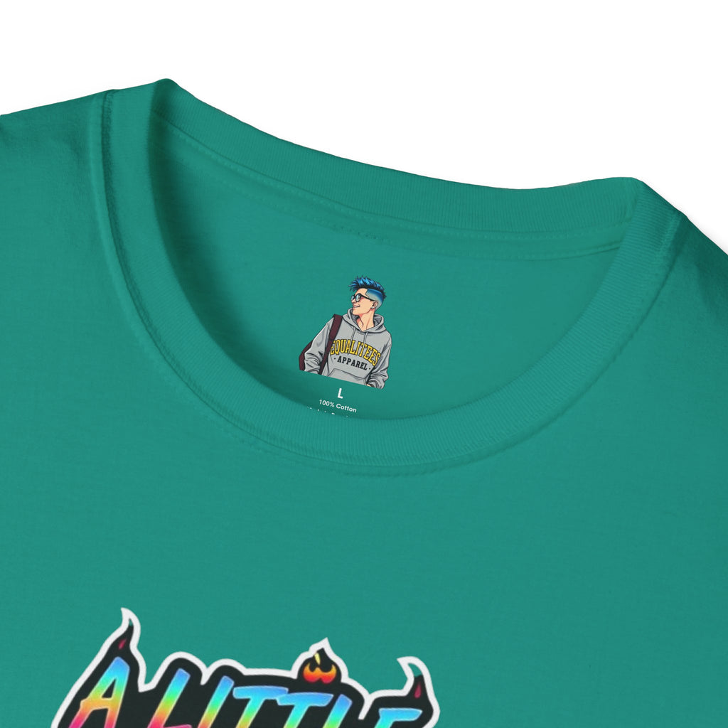 A Little Bit Neurospicy Unisex Softstyle T-Shirt - Fun & Quirky Graphic Tee for Neurodivergent Awareness