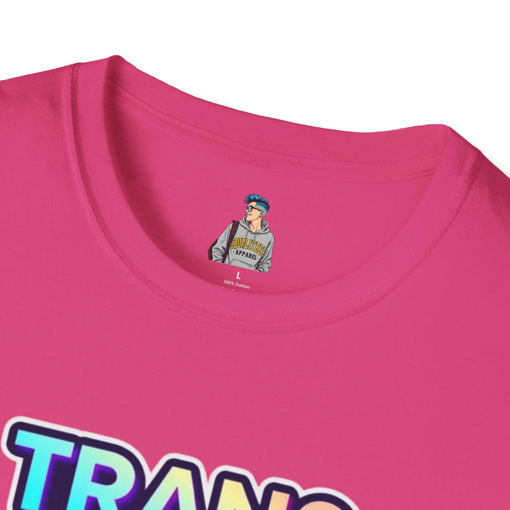 Unisex Softstyle T-Shirt - Trans Visibility Saves Lives Statement Tee