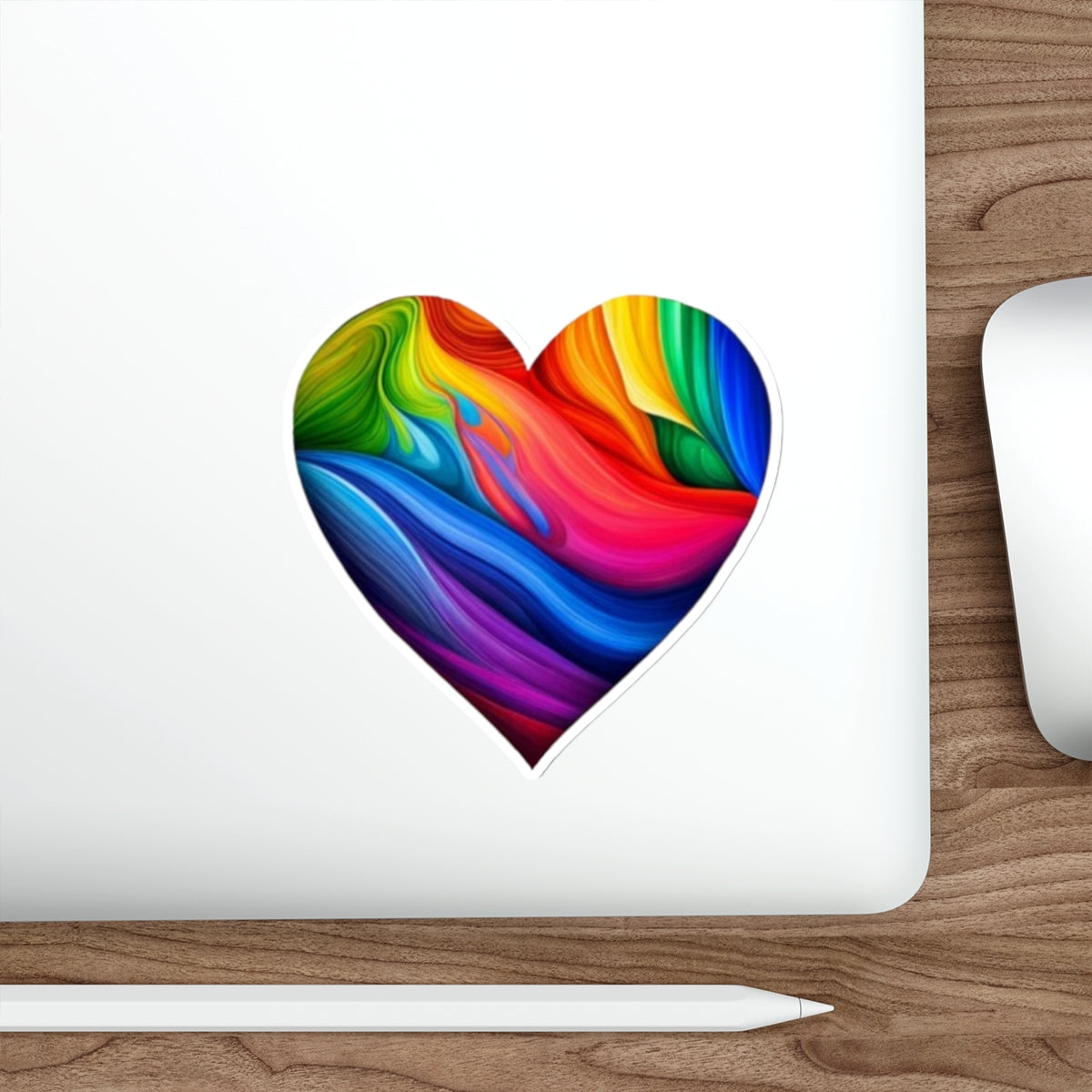 Die-Cut Stickers - Rainbow Heart
