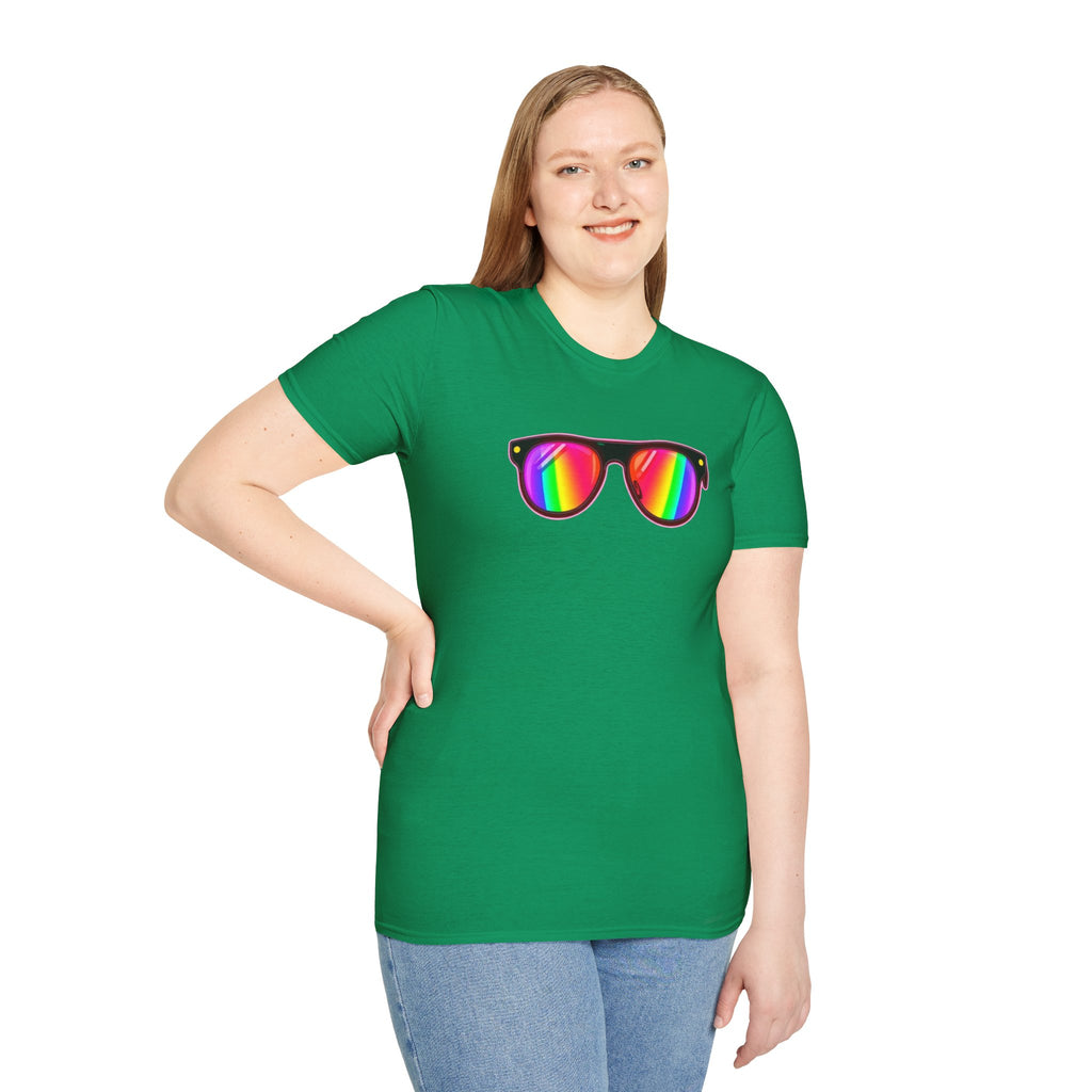 Rainbow Sunglasses Unisex t-shirt