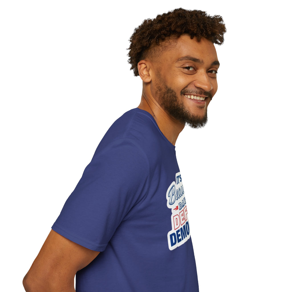 Defend Democracy Unisex Softstyle T-Shirt - Perfect for Activism and Everyday Wear