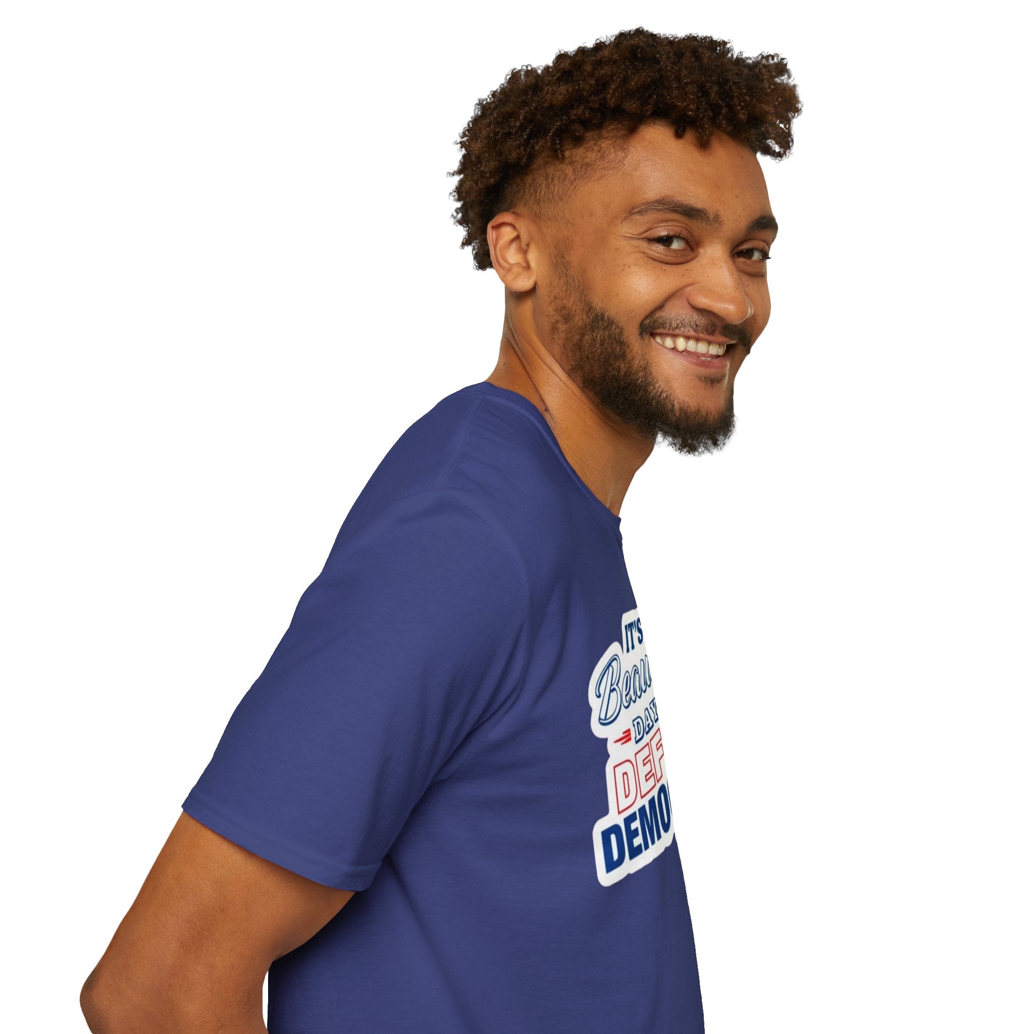 Defend Democracy Unisex Softstyle T-Shirt - Perfect for Activism and Everyday Wear