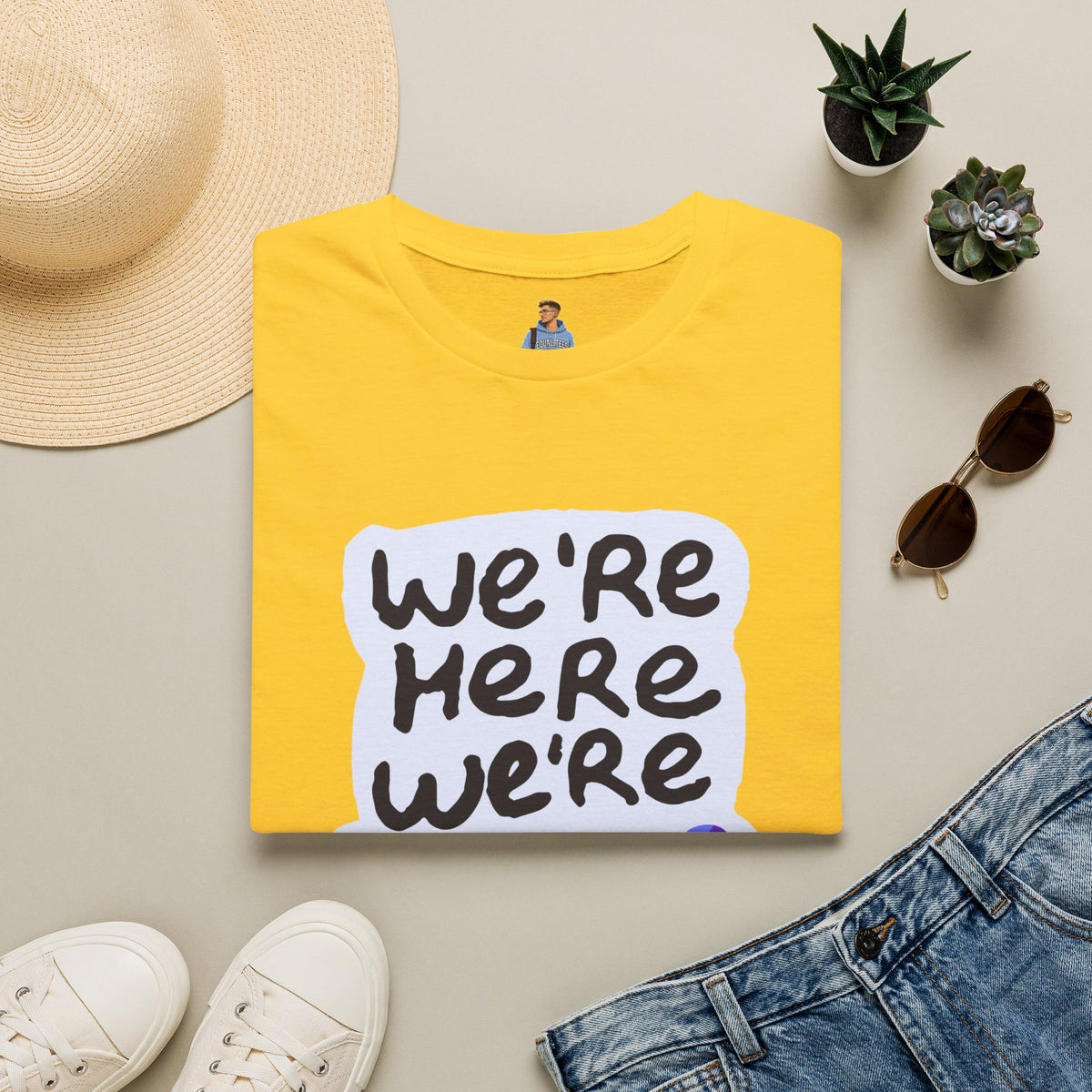 We’re Here We’re Queer Pride Tree Las Vegas T-Shirt