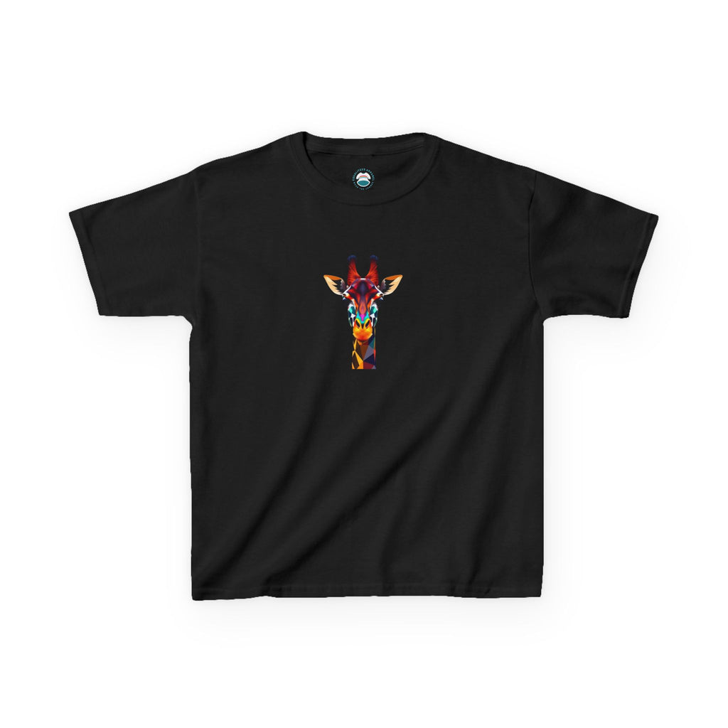 Colorful Fractal Giraffe Kids Heavy Cotton™ Tee