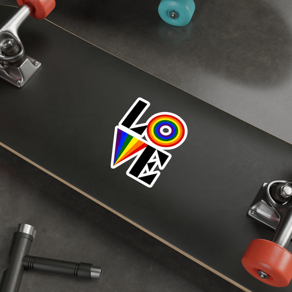Die-Cut Stickers - Rainbow LOVE