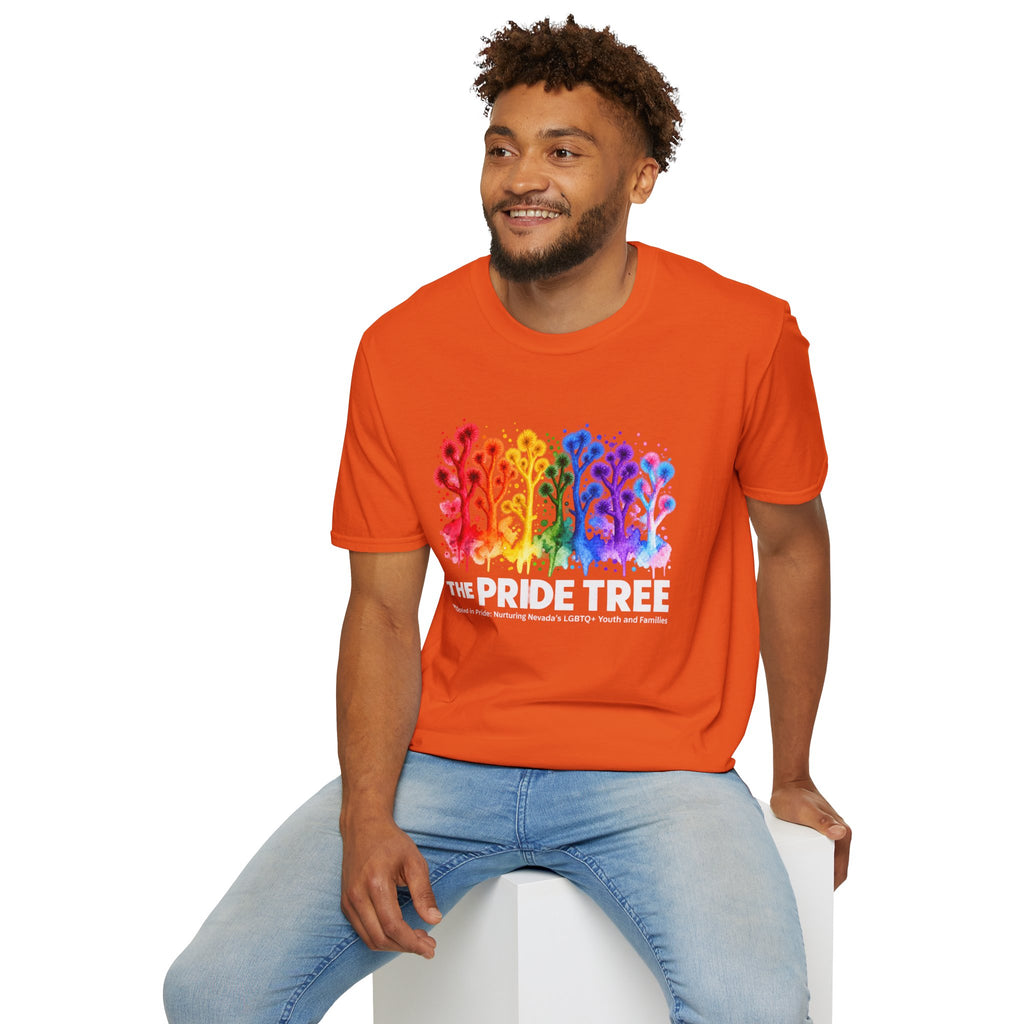 Pride Tree Las Vegas White Text T-shirt