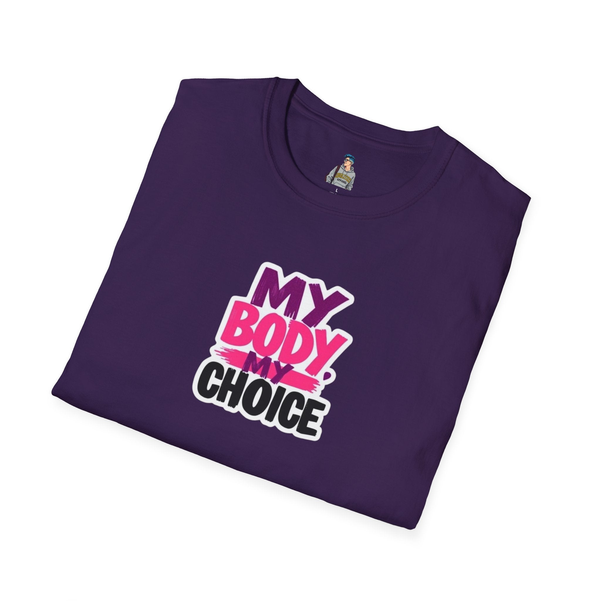 Empowering Unisex Softstyle T-Shirt - 'My Body, My Choice' Statement Tee