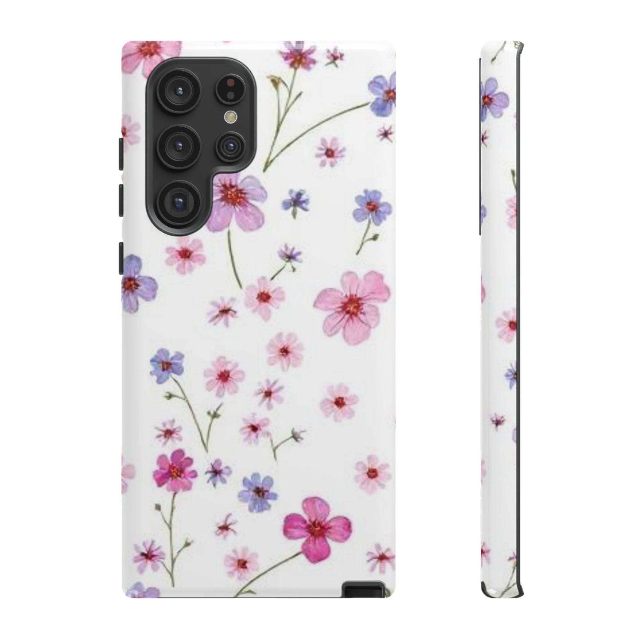 Pink Wildflower Tough Case for Android
