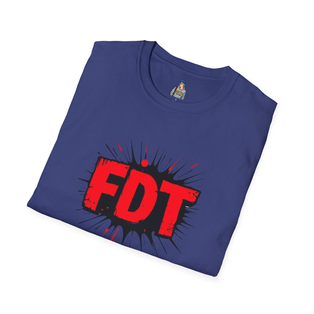 Unisex Softstyle T-Shirt with 'FDT' Graphic - Casual Streetwear for Everyday Style