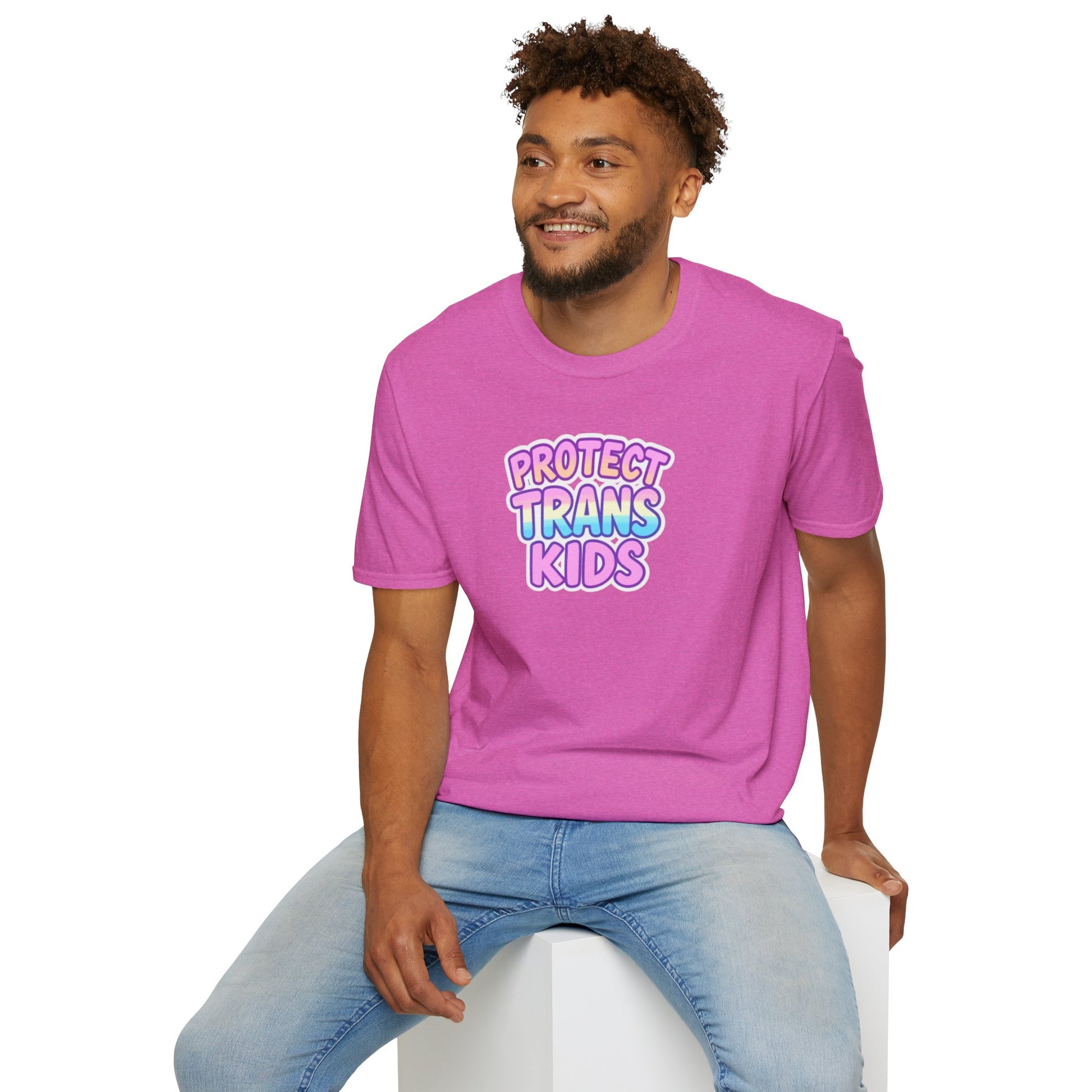 Unisex Softstyle T-Shirt - Protect Trans Kids Tee