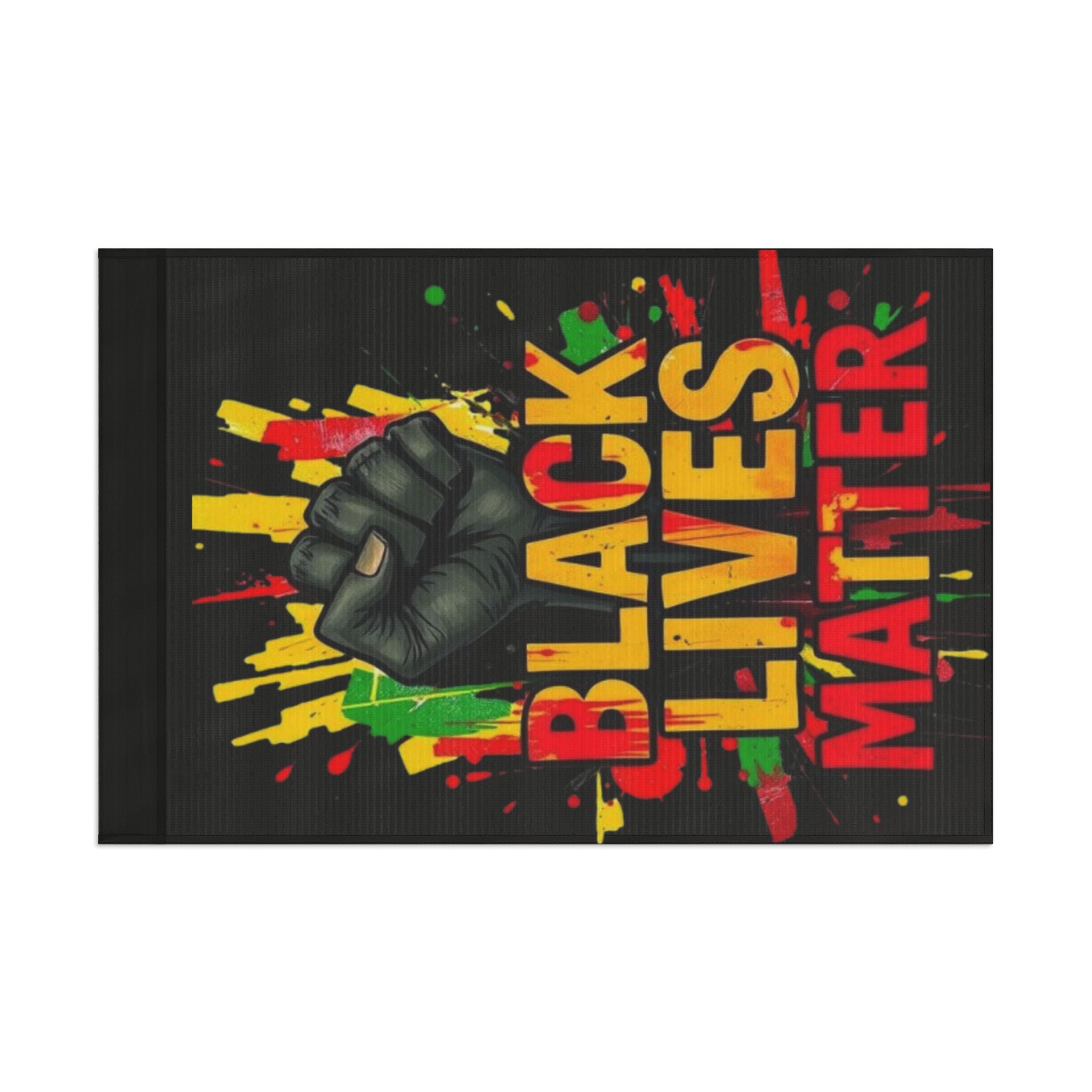 Black Lives Matter Awareness, Pride and Protest Flag
