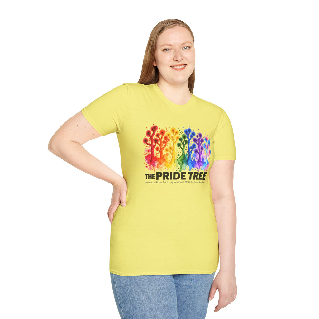 Pride Tree Las Vegas T-Shirt - Black Text