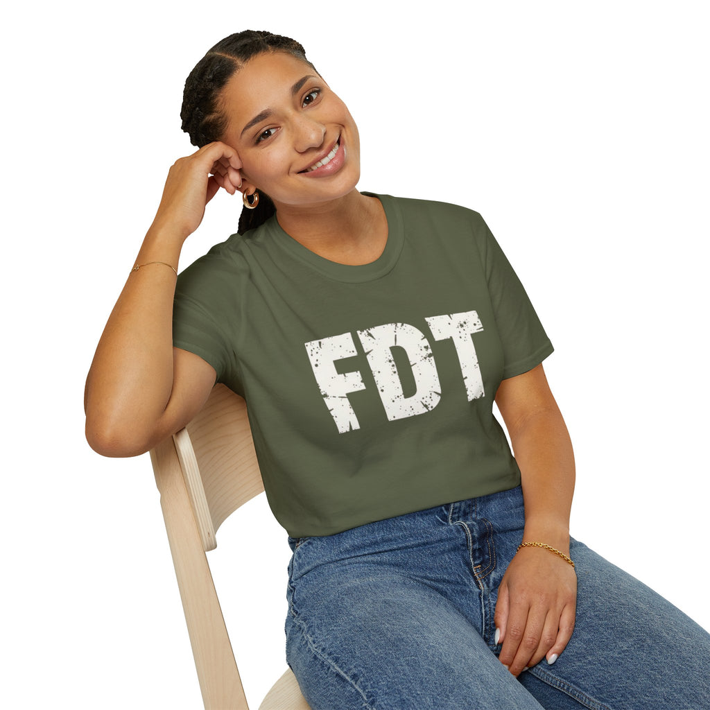 FDT Distressed Graphic T‑Shirt — Bold Statement Tee