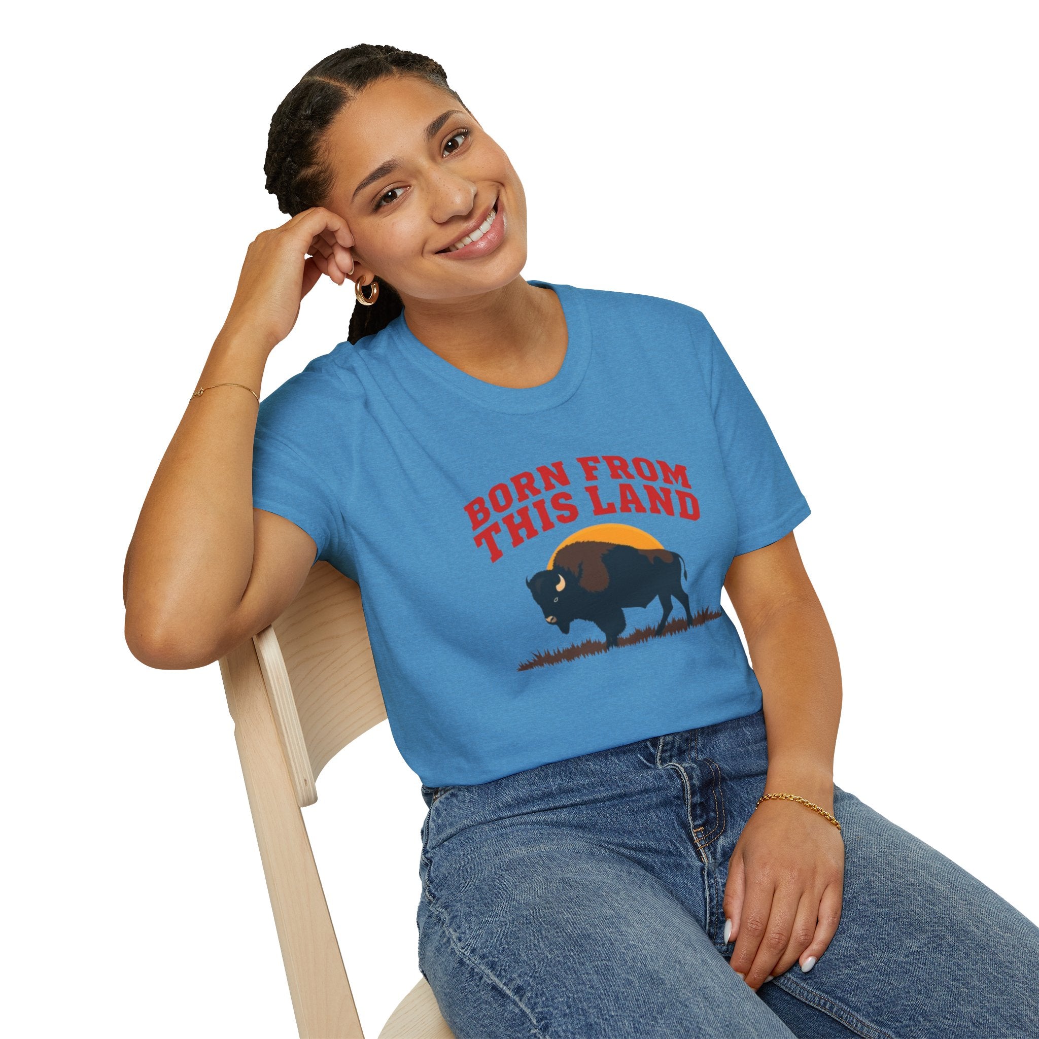 Born From this Land Native and Proud T-Shirt