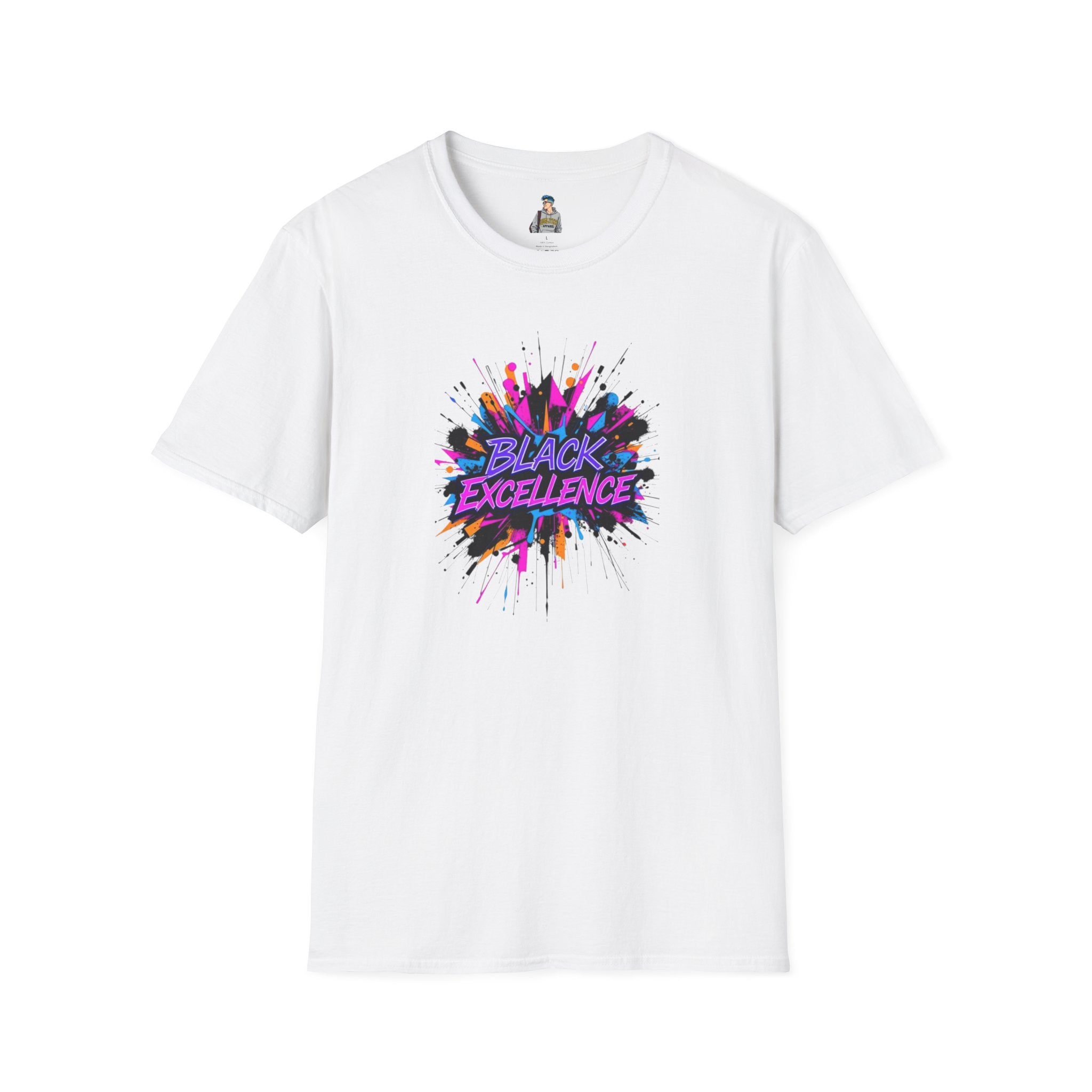 Unisex Softstyle T-Shirt - Black Excellence Graphic Tee
