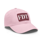 Stylish Dad Hat with FDT Leather Patch - Casual Sun Protection for Dads