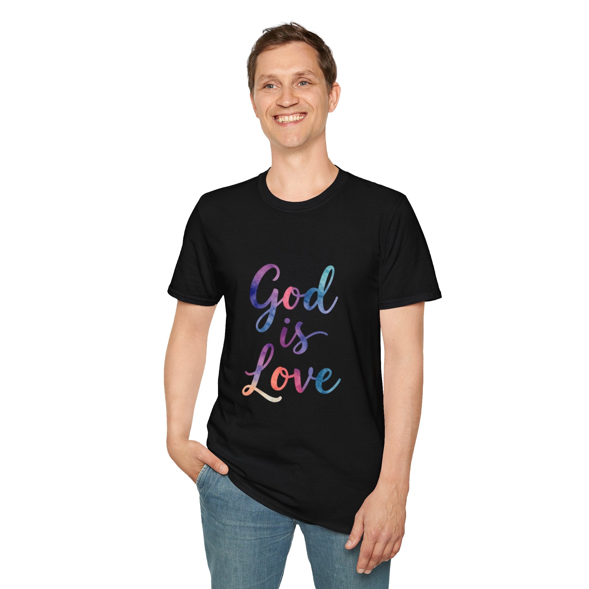God Is Love T-Shirt — Colorful Tee
