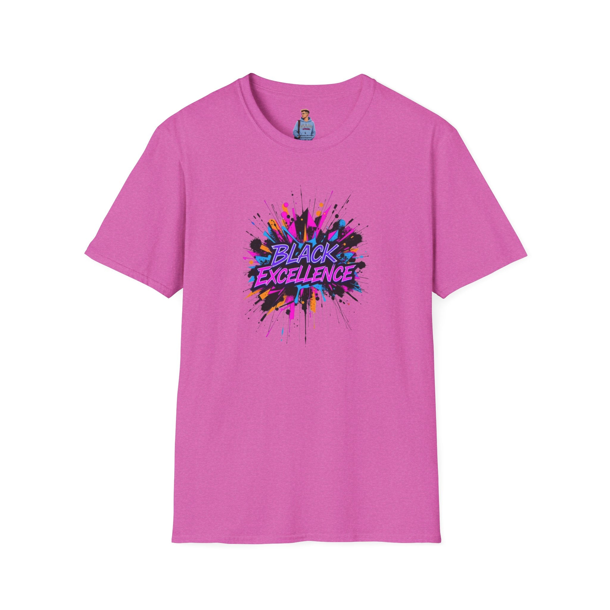 Unisex Softstyle T-Shirt - Black Excellence Graphic Tee