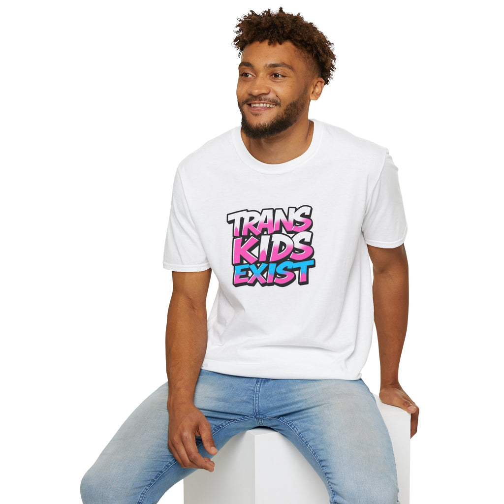 Trans Kids Exist Unisex Softstyle T-Shirt