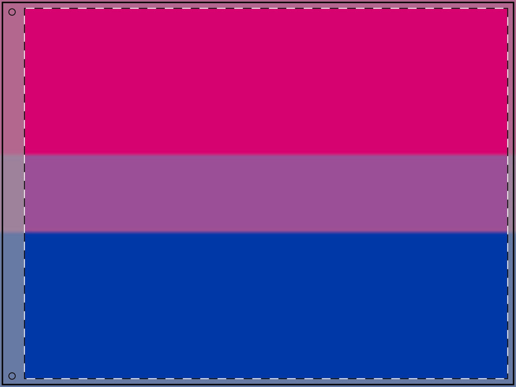 Double Sided Bisexual Pride Flag - Celebrate Inclusivity and Support LGBTQ+ Pride
