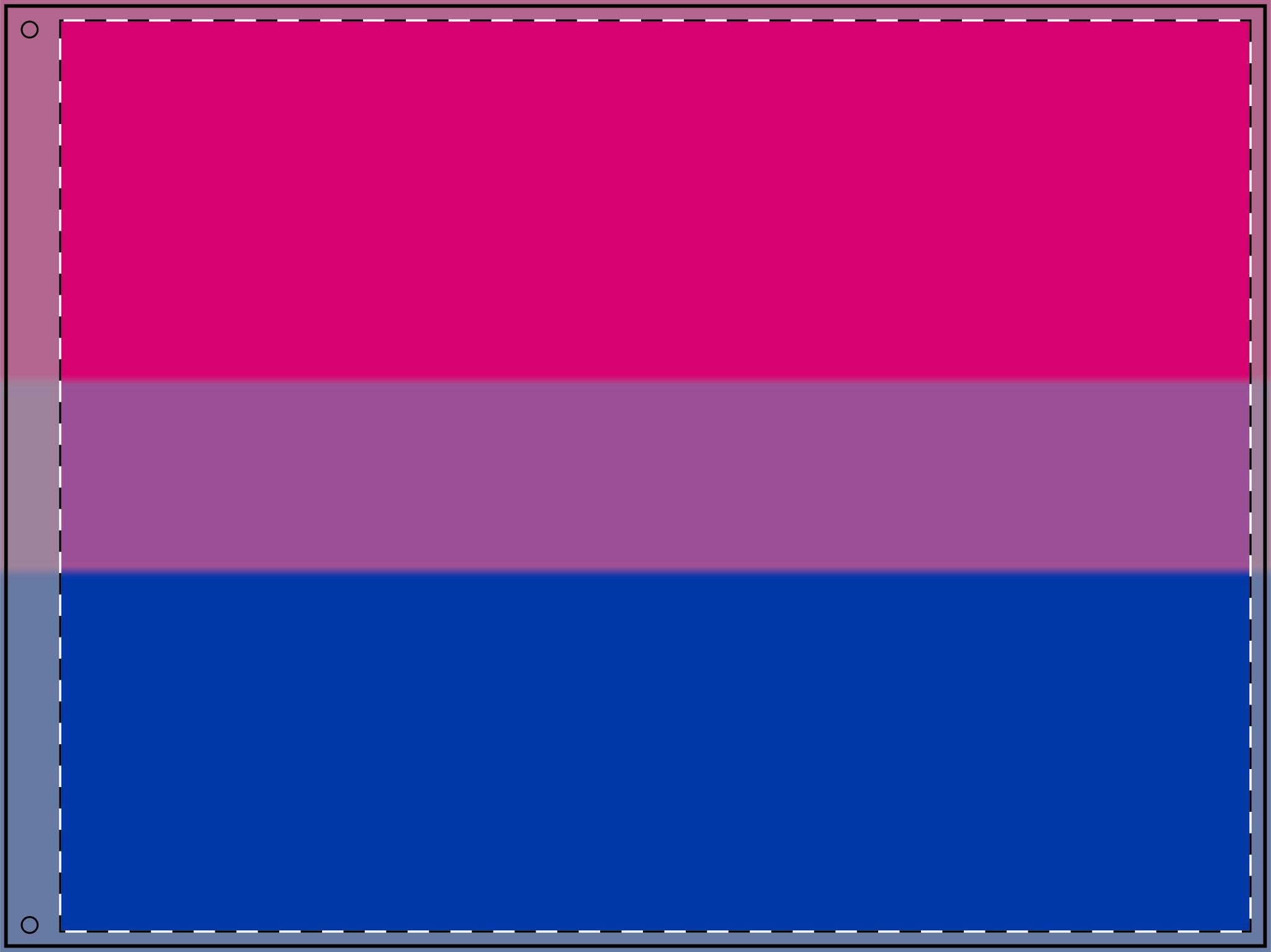 Double Sided Bisexual Pride Flag - Celebrate Inclusivity and Support LGBTQ+ Pride