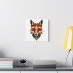 Colorful Fox Canvas Wall Art - Polished Modern Home Décor