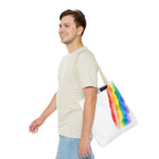Rainbow Watercolor on Canvas Design - Tote Bag