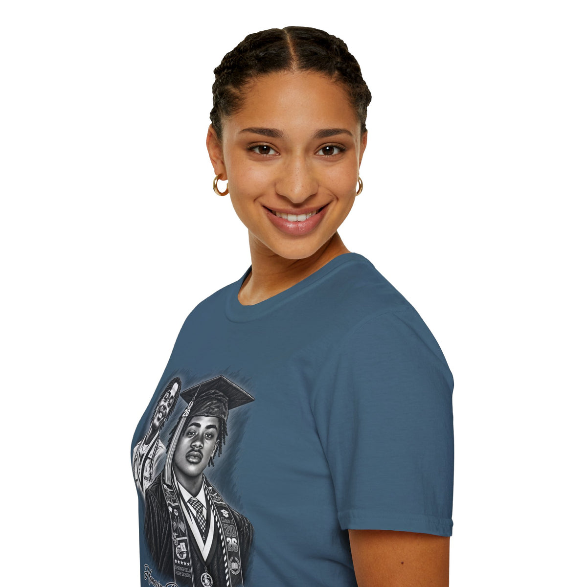 Double Portrait Front - In Memory of Pierre Damas Bel T-Shirt