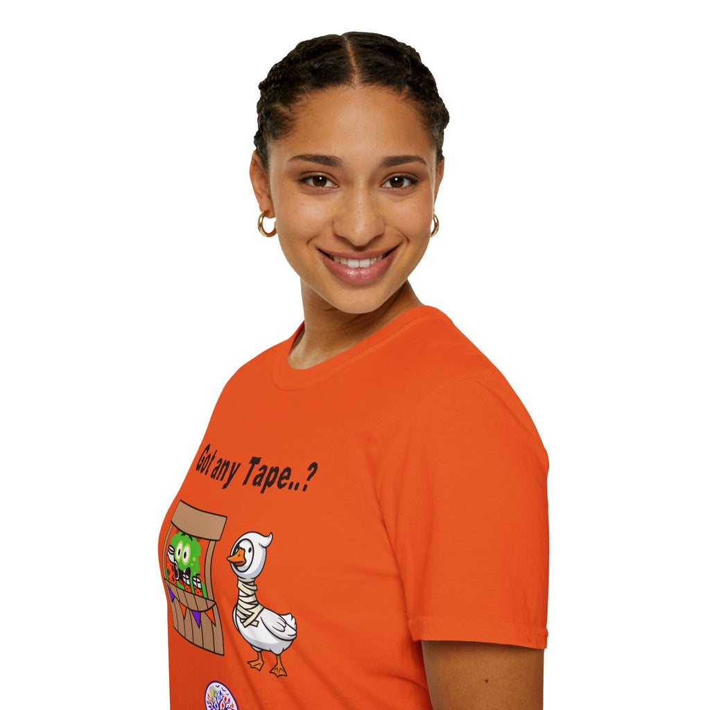 Got any Tape..? Funny Goose & Frog Market T-Shirt — Cute Animal Humor Tee