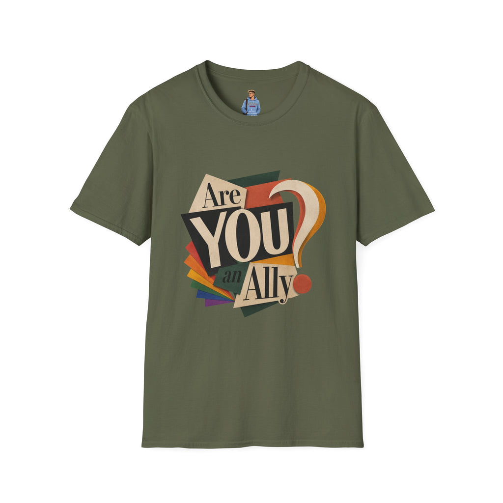 Are You An Ally? T-Shirt — Vintage Pride Ally Tee