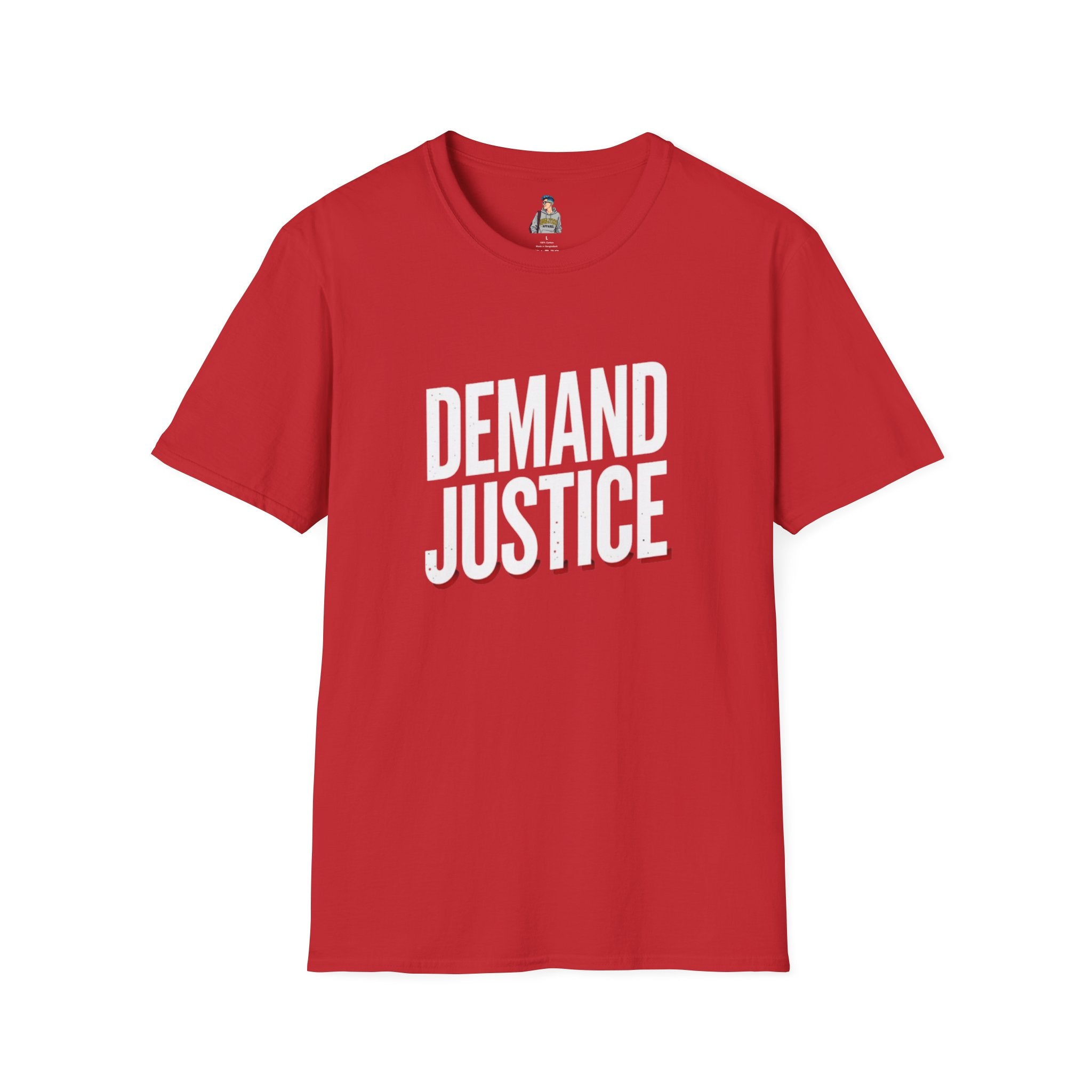 Demand Justice T-Shirt — Bold Protest Tee for Activists & Social Justice Supporters